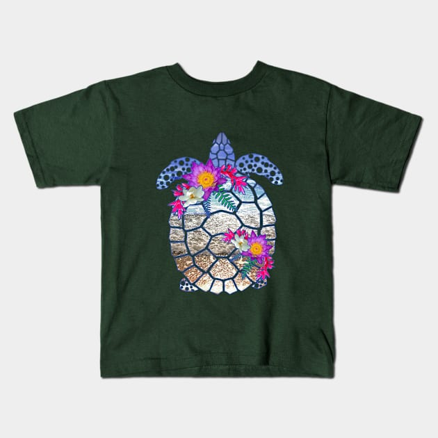 Sea Turtle Kids T-Shirt by Astrablink7